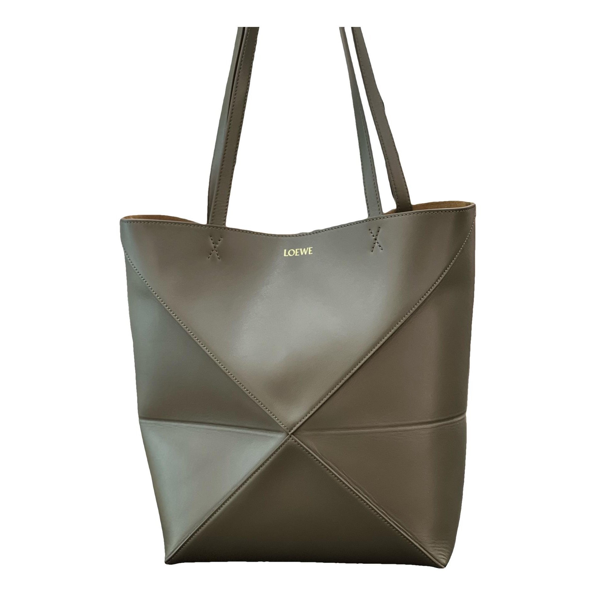 Puzzle Fold leather handbag