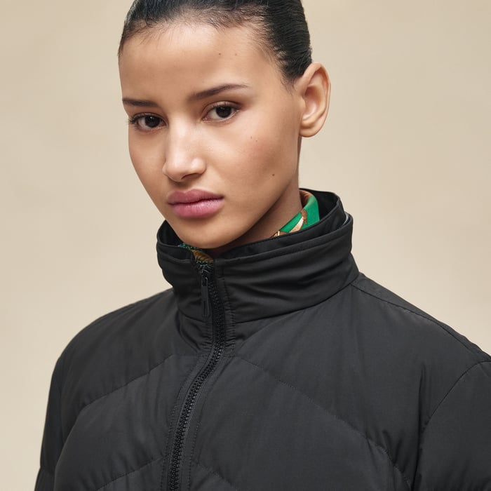 Noir Short Puffer Coat