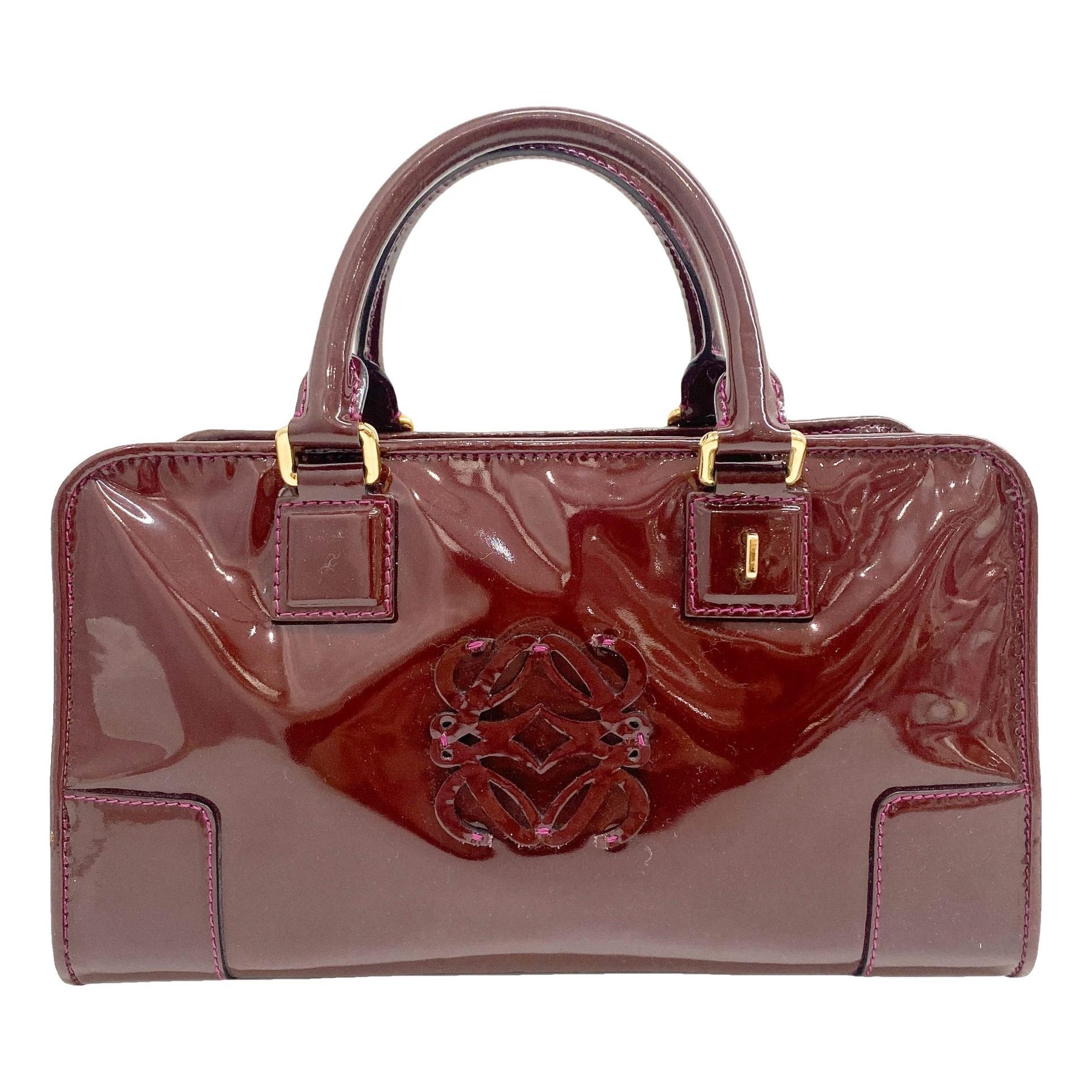 Amazona patent leather handbag