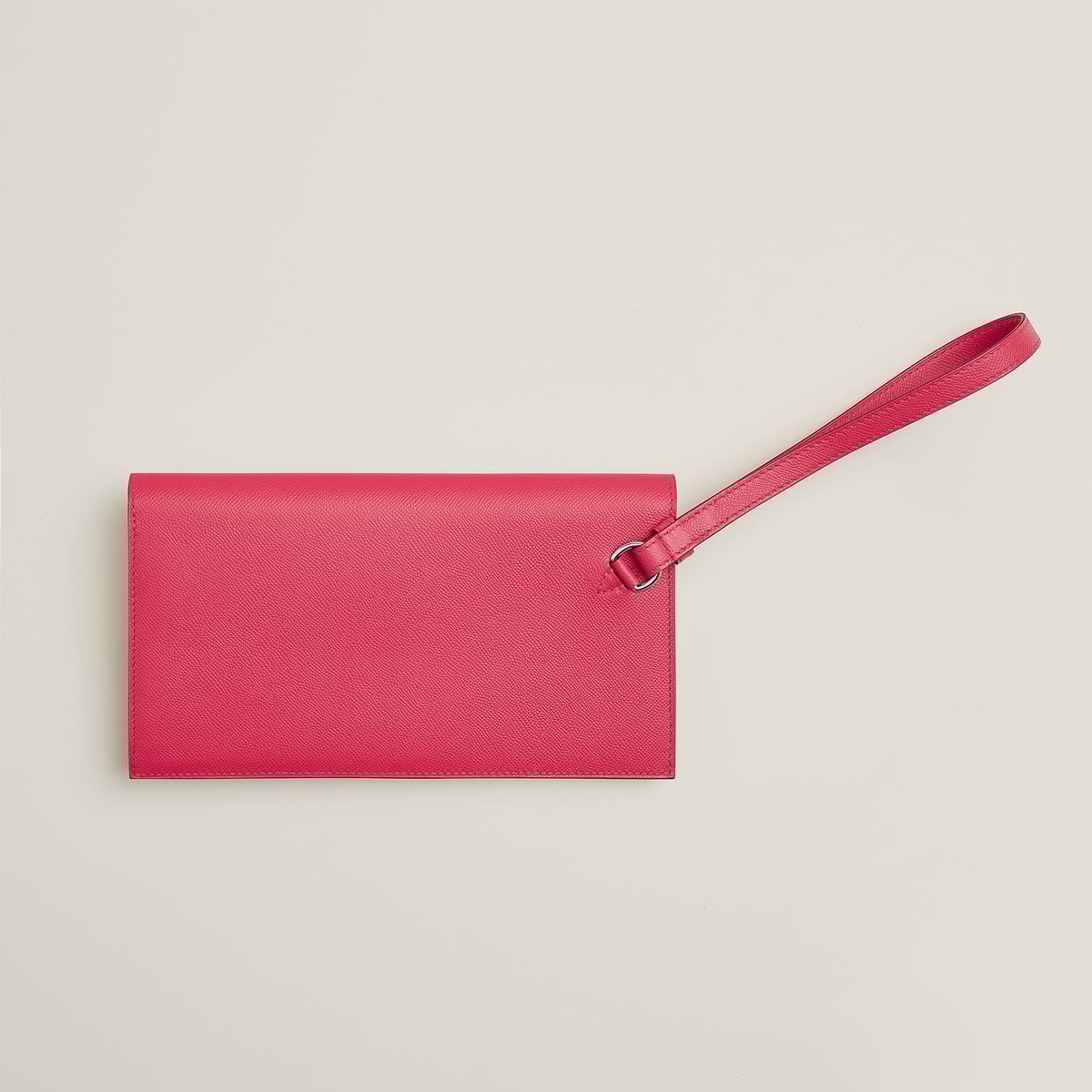 Rose Extrême Kelly Pocket Long Wallet