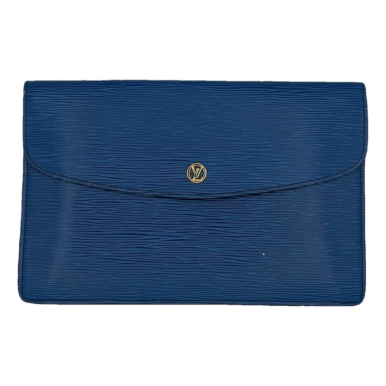 Leather clutch bag