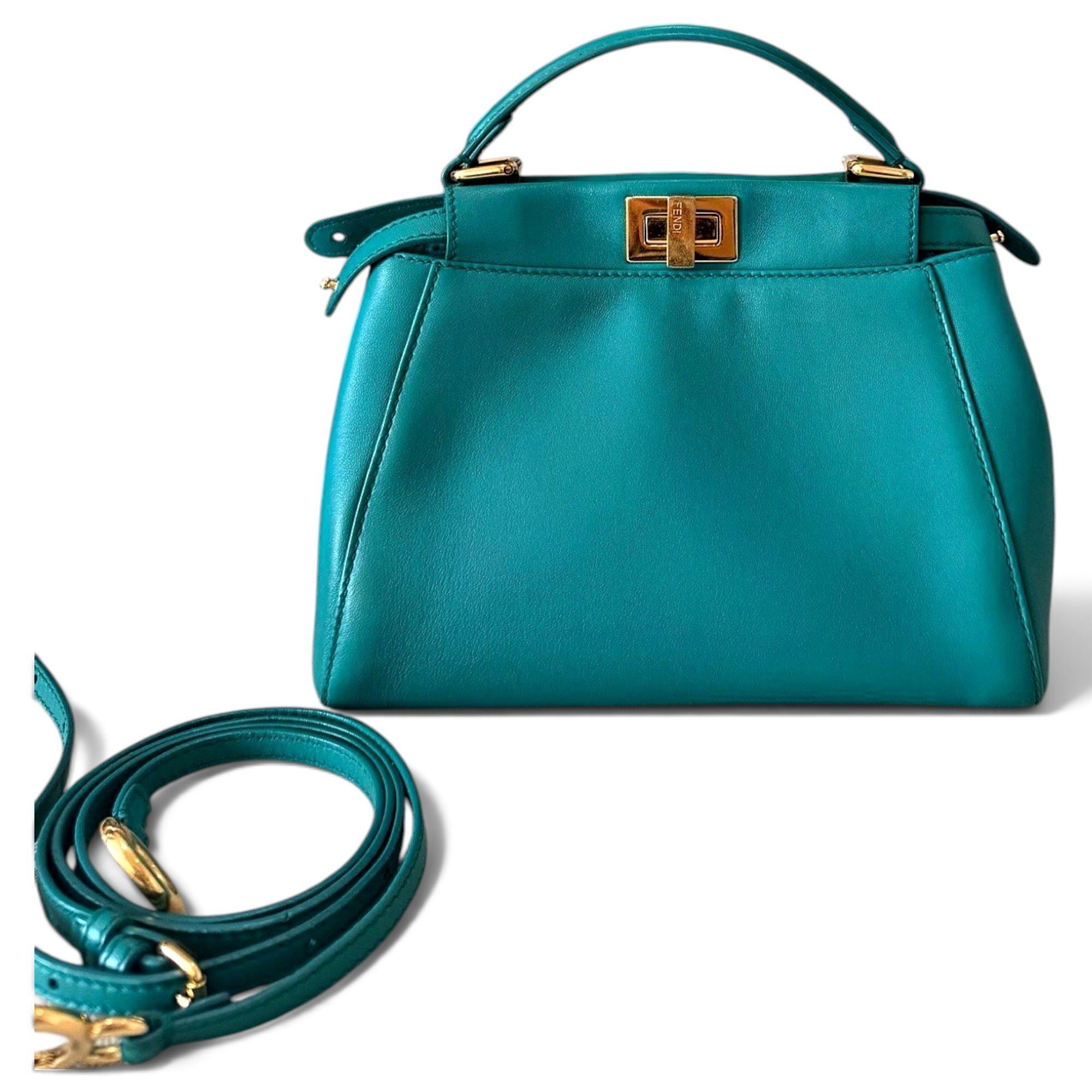 Peekaboo leather handbag