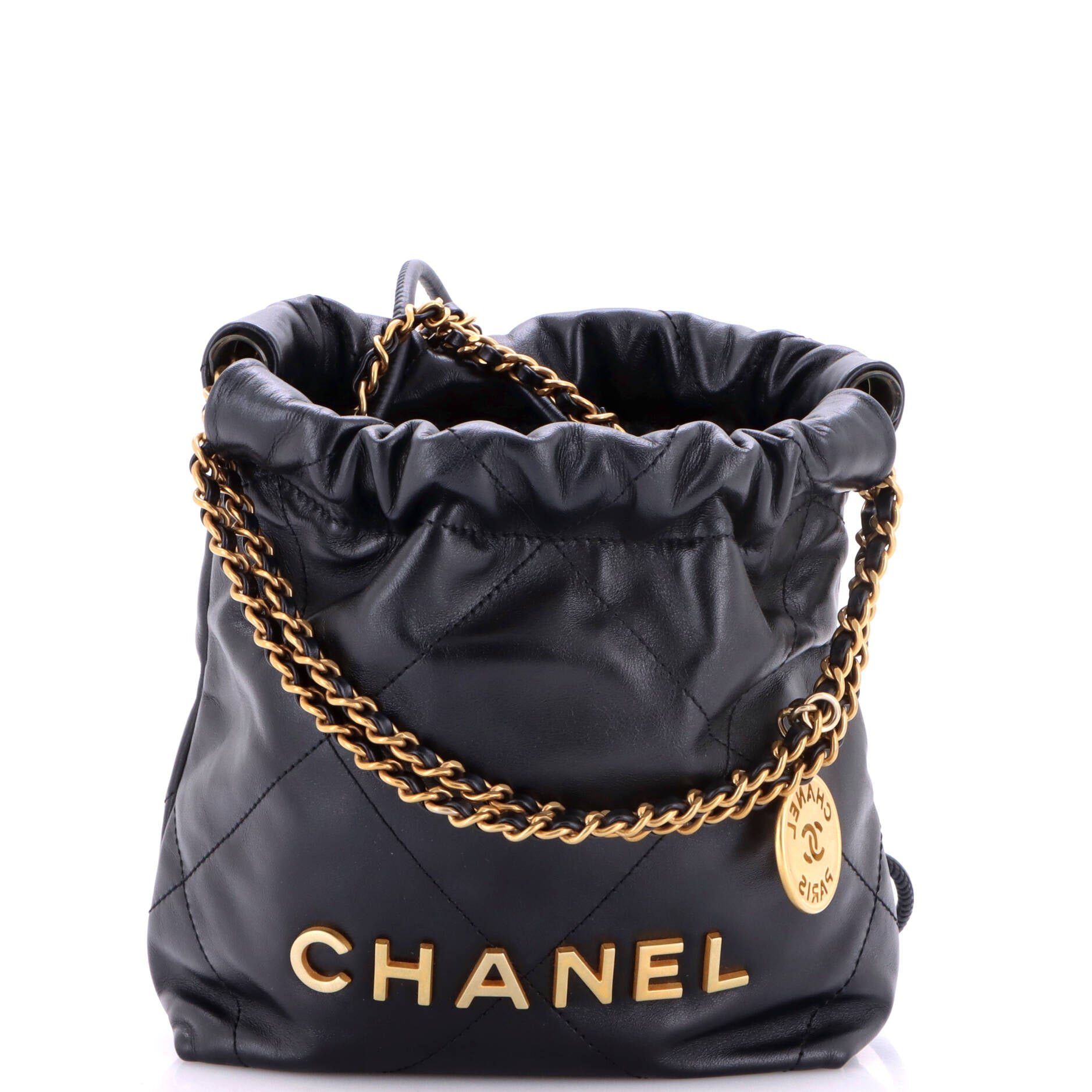 22 Chain Hobo Quilted Calfskin Mini
