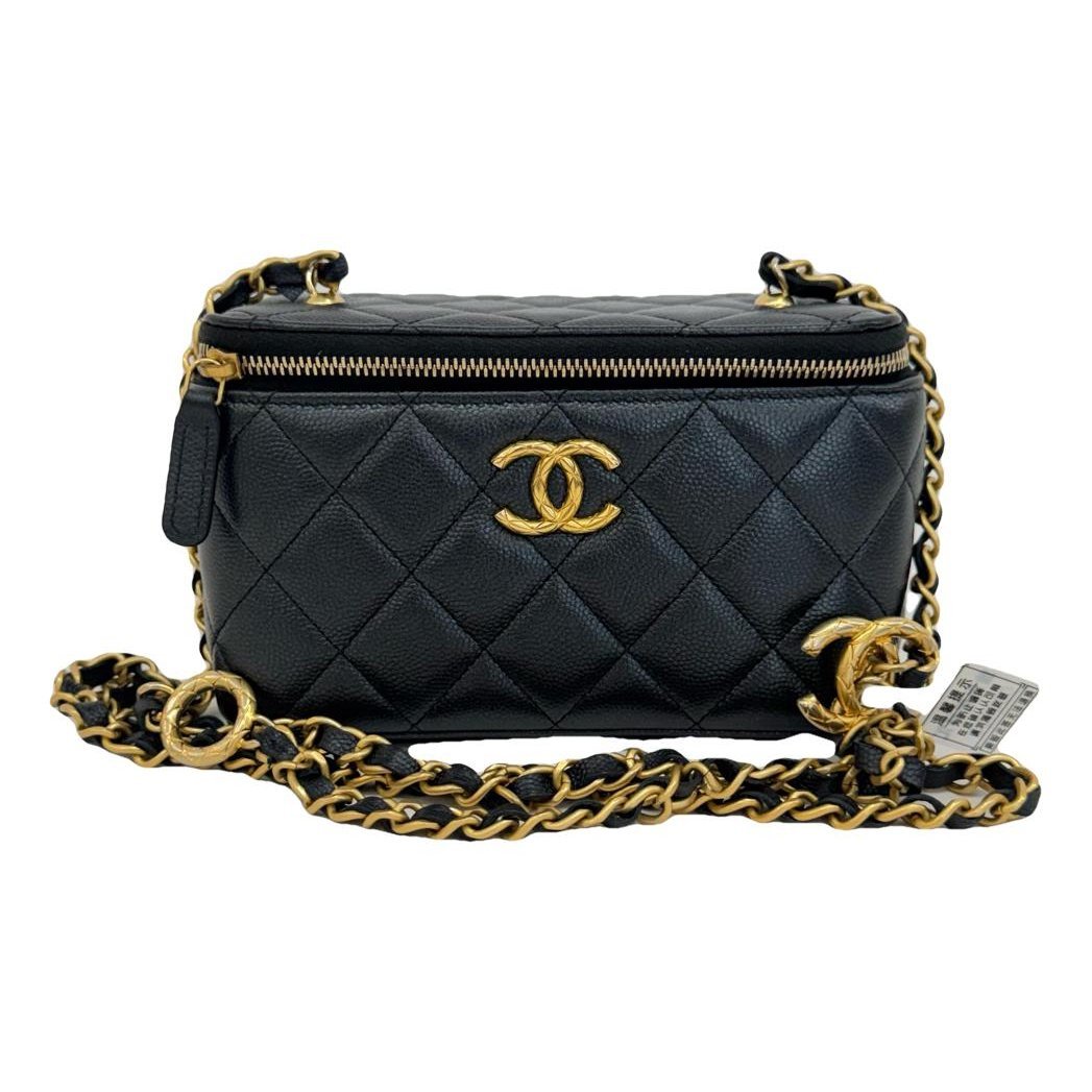 Vanity leather handbag