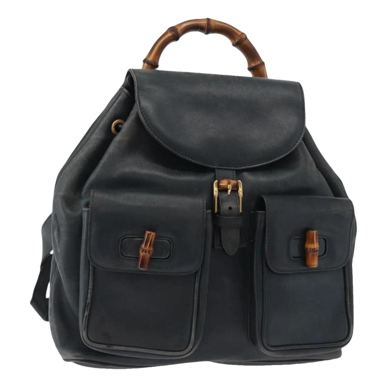 Leather backpack