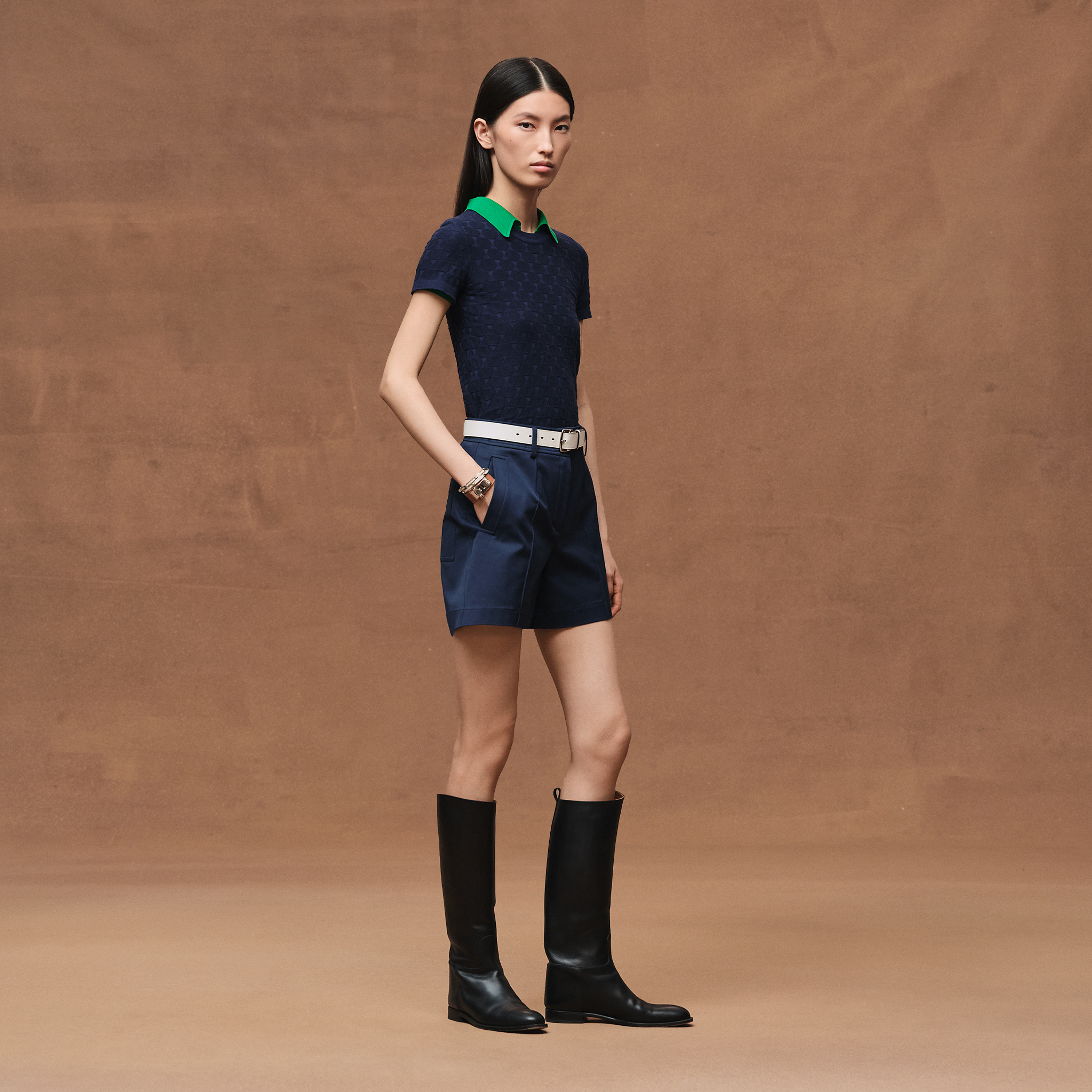 "Medor" short-sleeve sweater