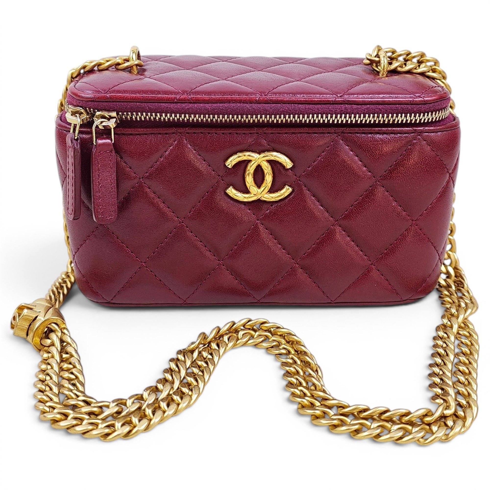 Trendy CC Vanity leather handbag