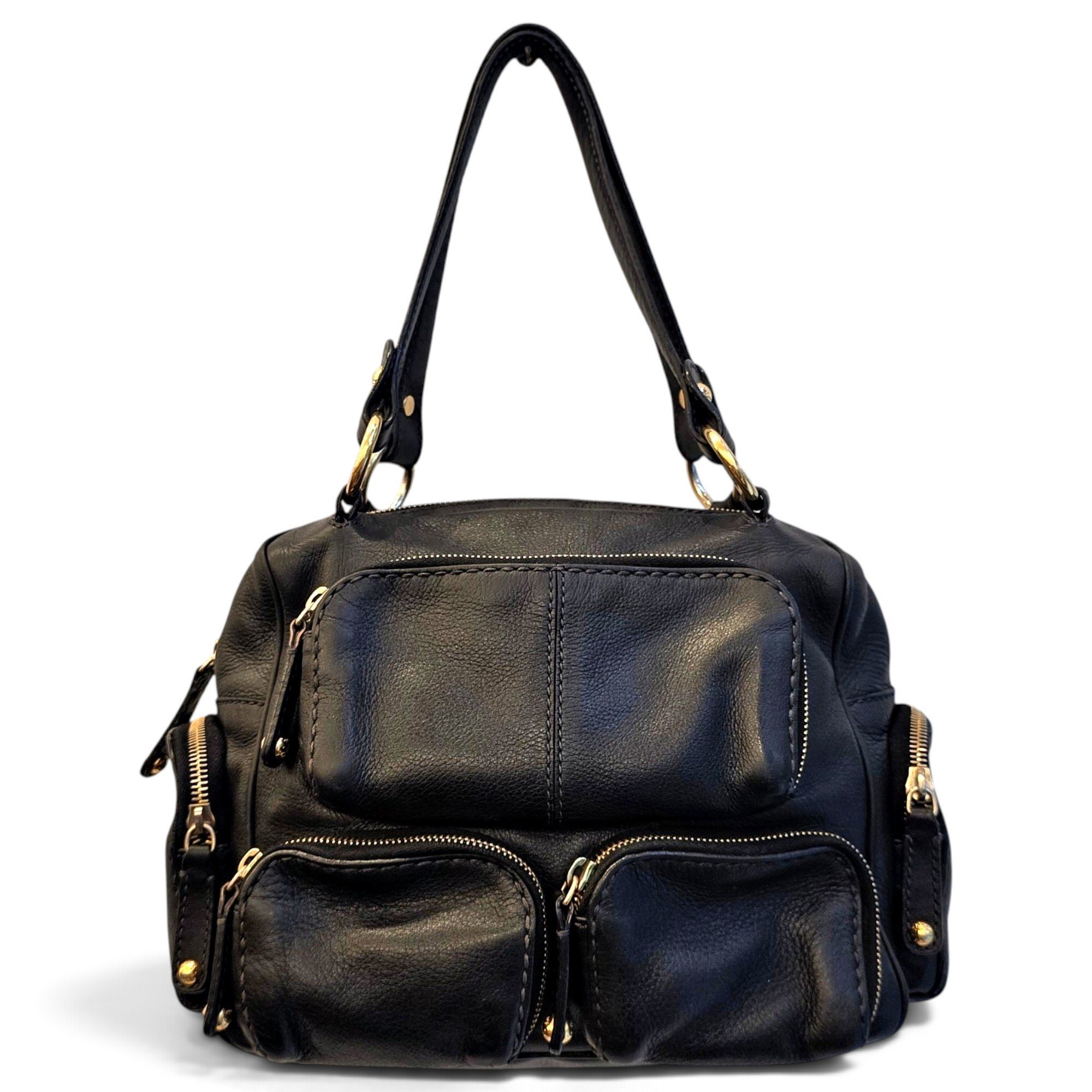 Leather tote