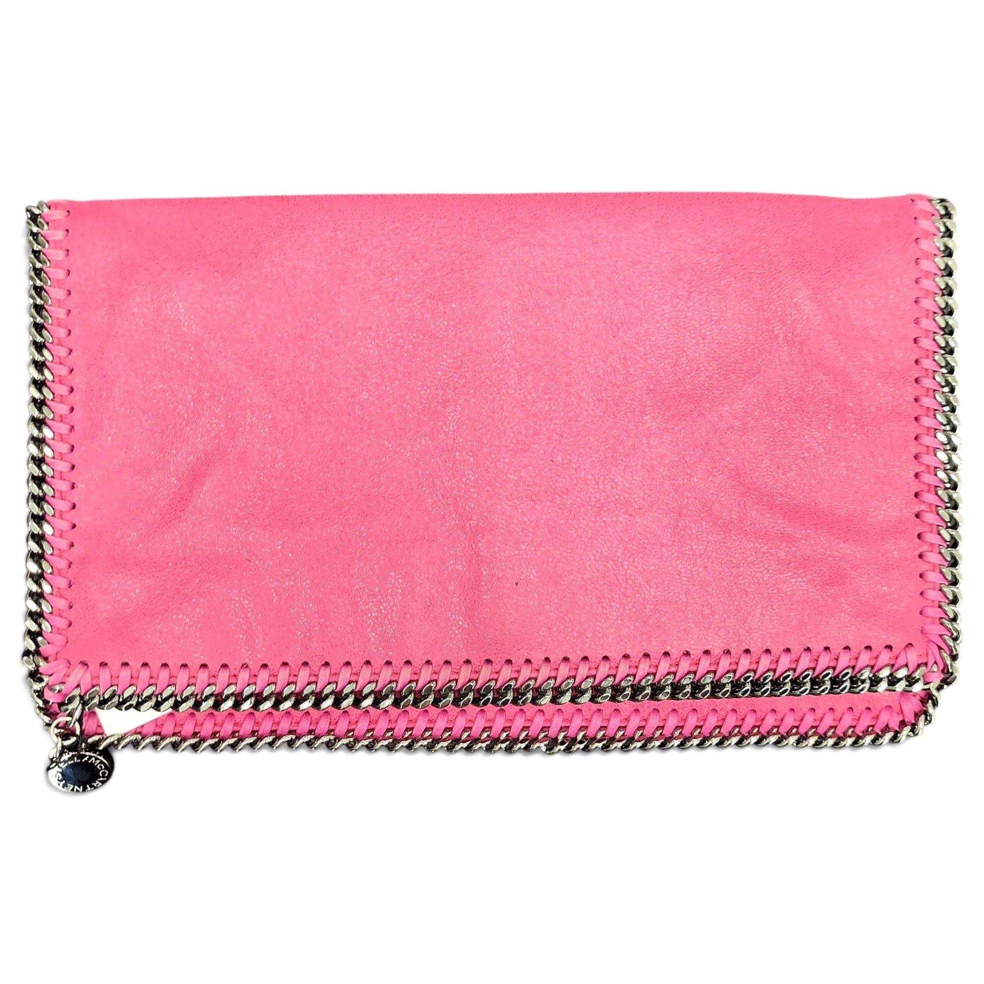 Falabella leather clutch bag