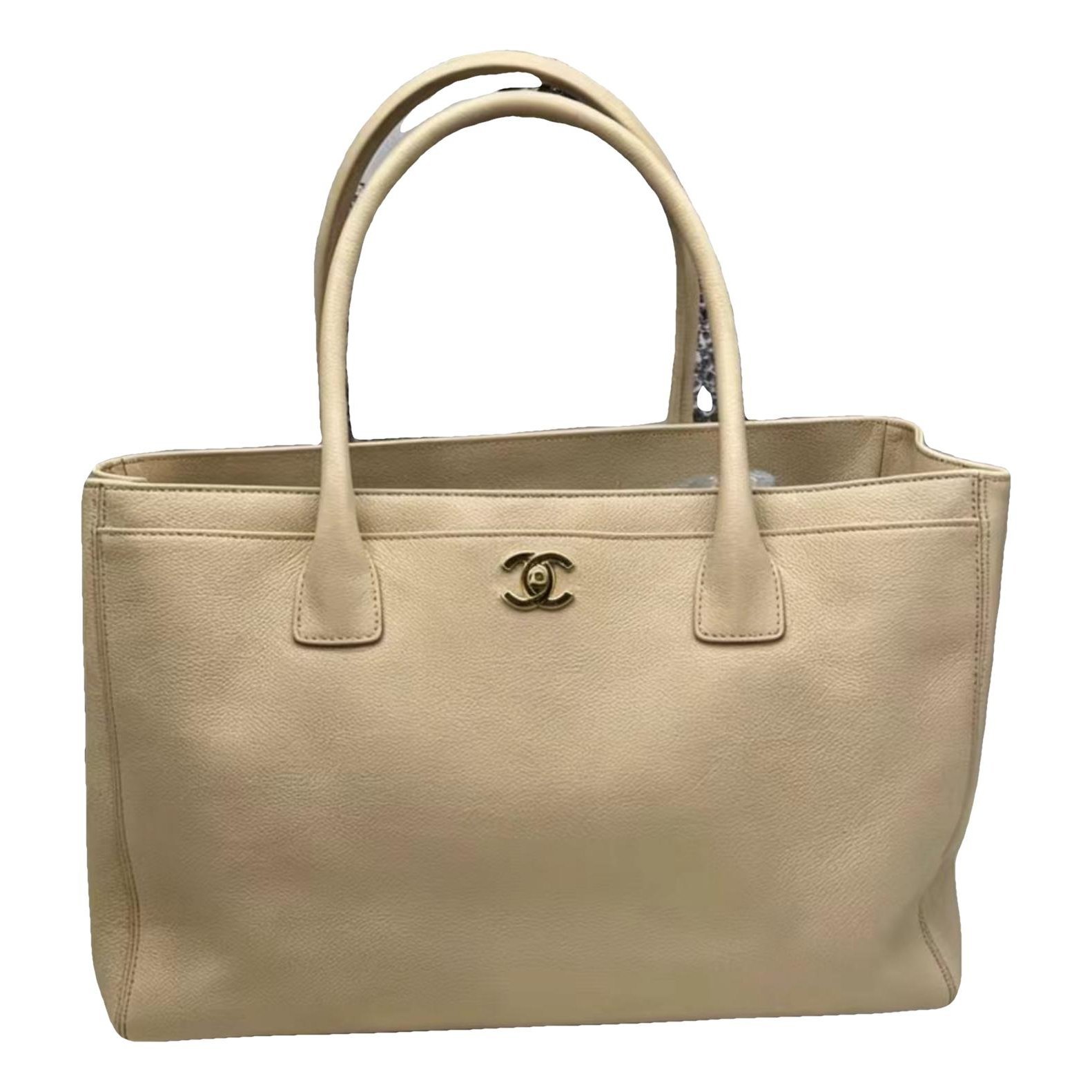 Executive leather tote