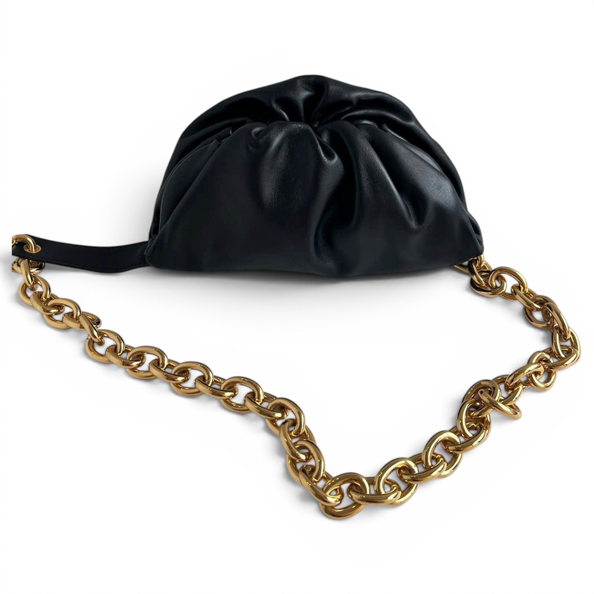 Pouch leather crossbody bag