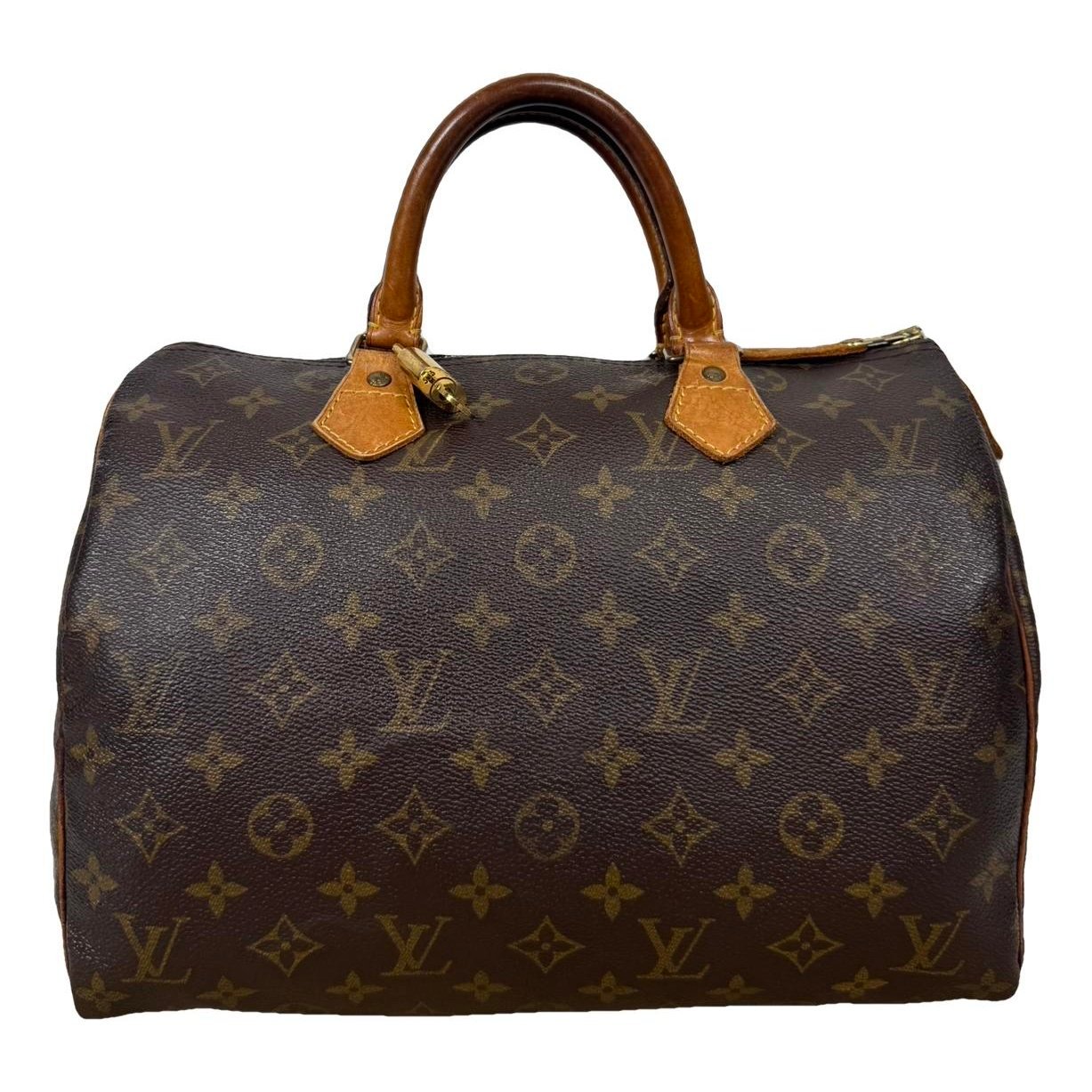 Speedy leather handbag