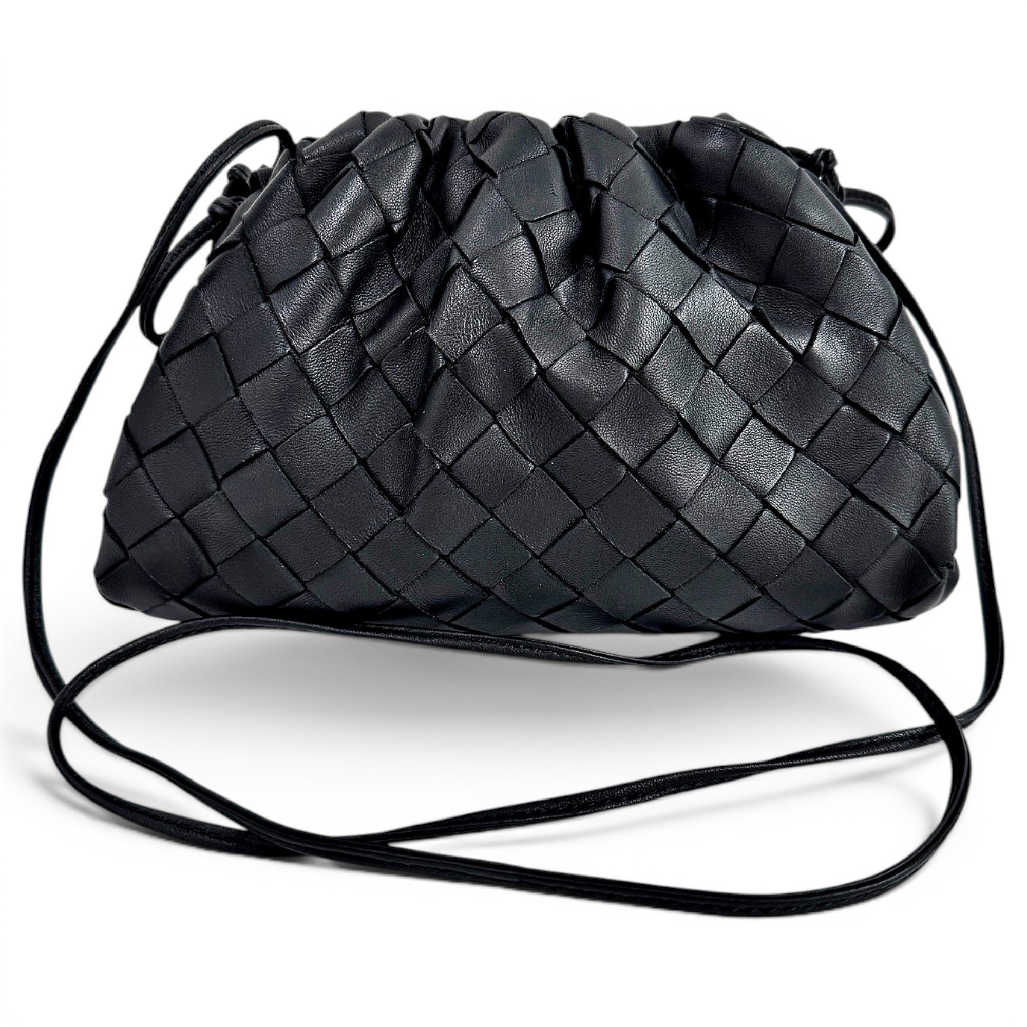 Pouch leather handbag
