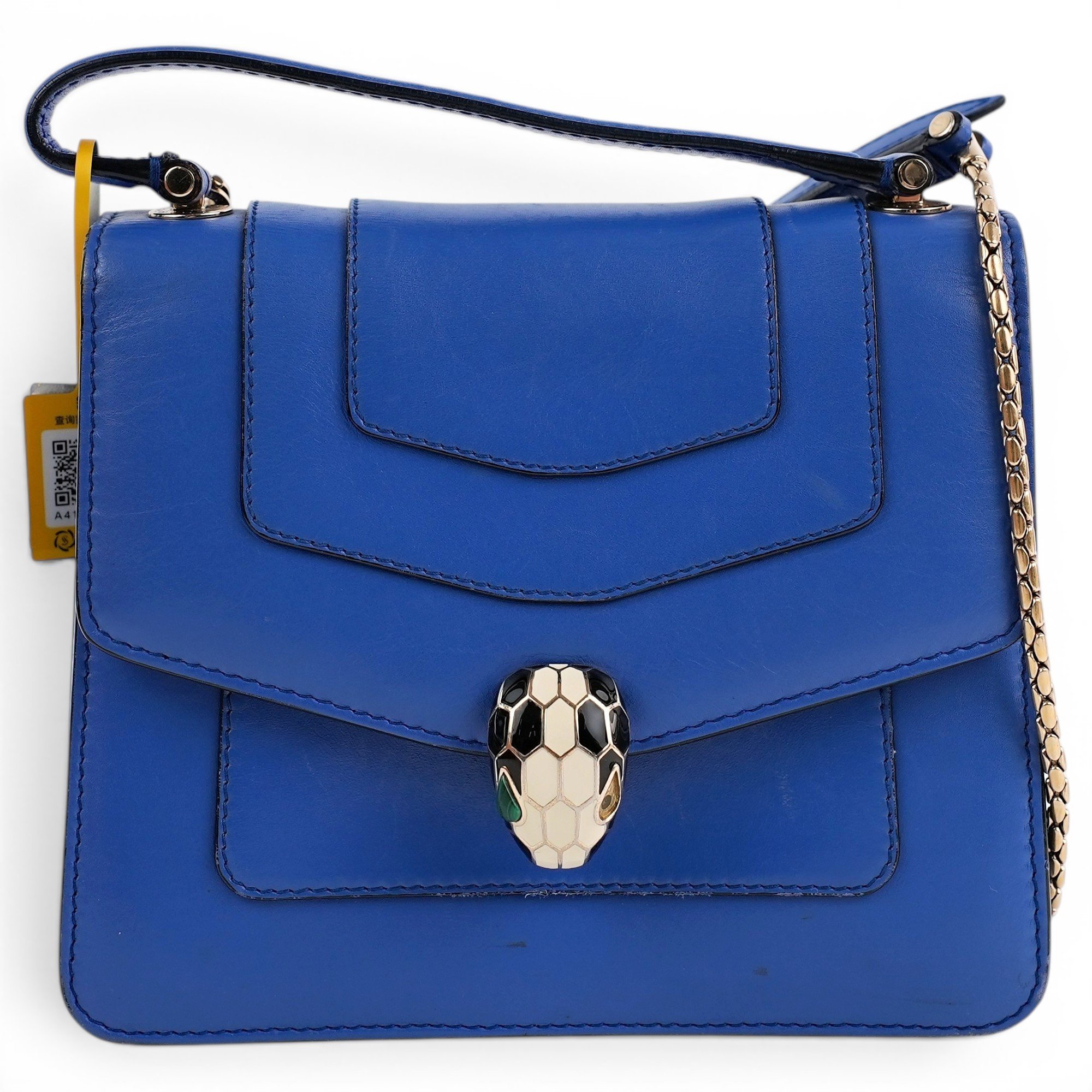Serpenti leather handbag