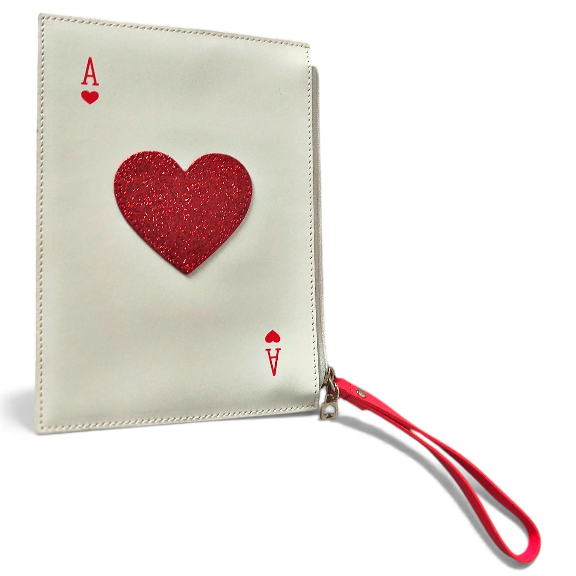 Leather clutch bag