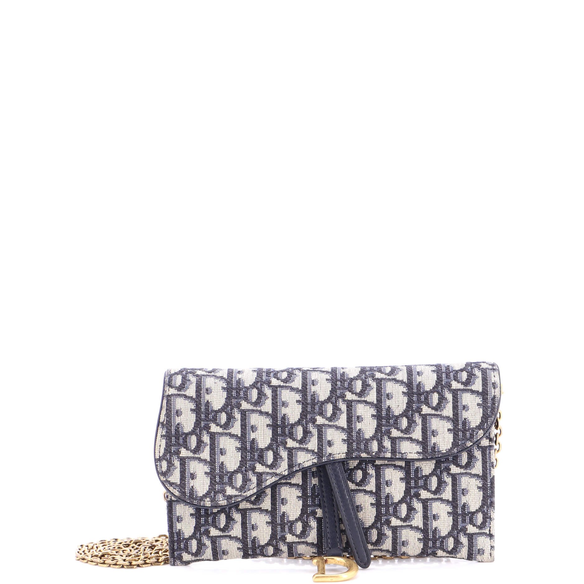 Saddle Chain Wallet Oblique Canvas