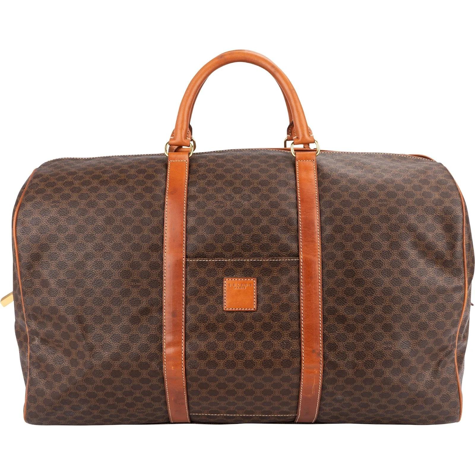 Leather travel bag