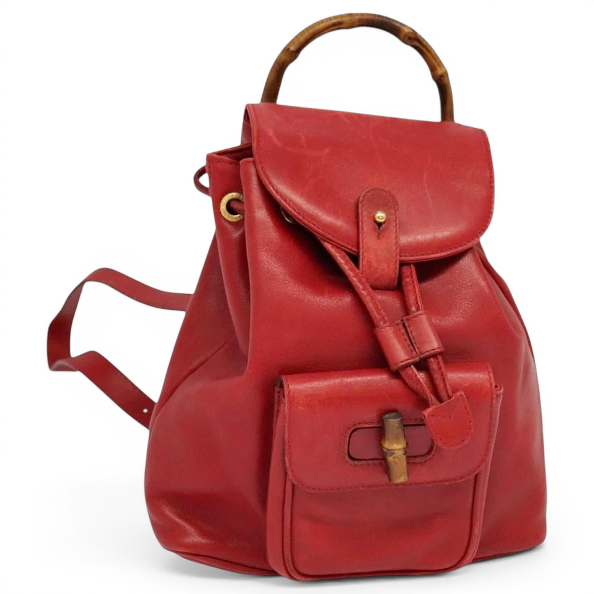 Leather backpack