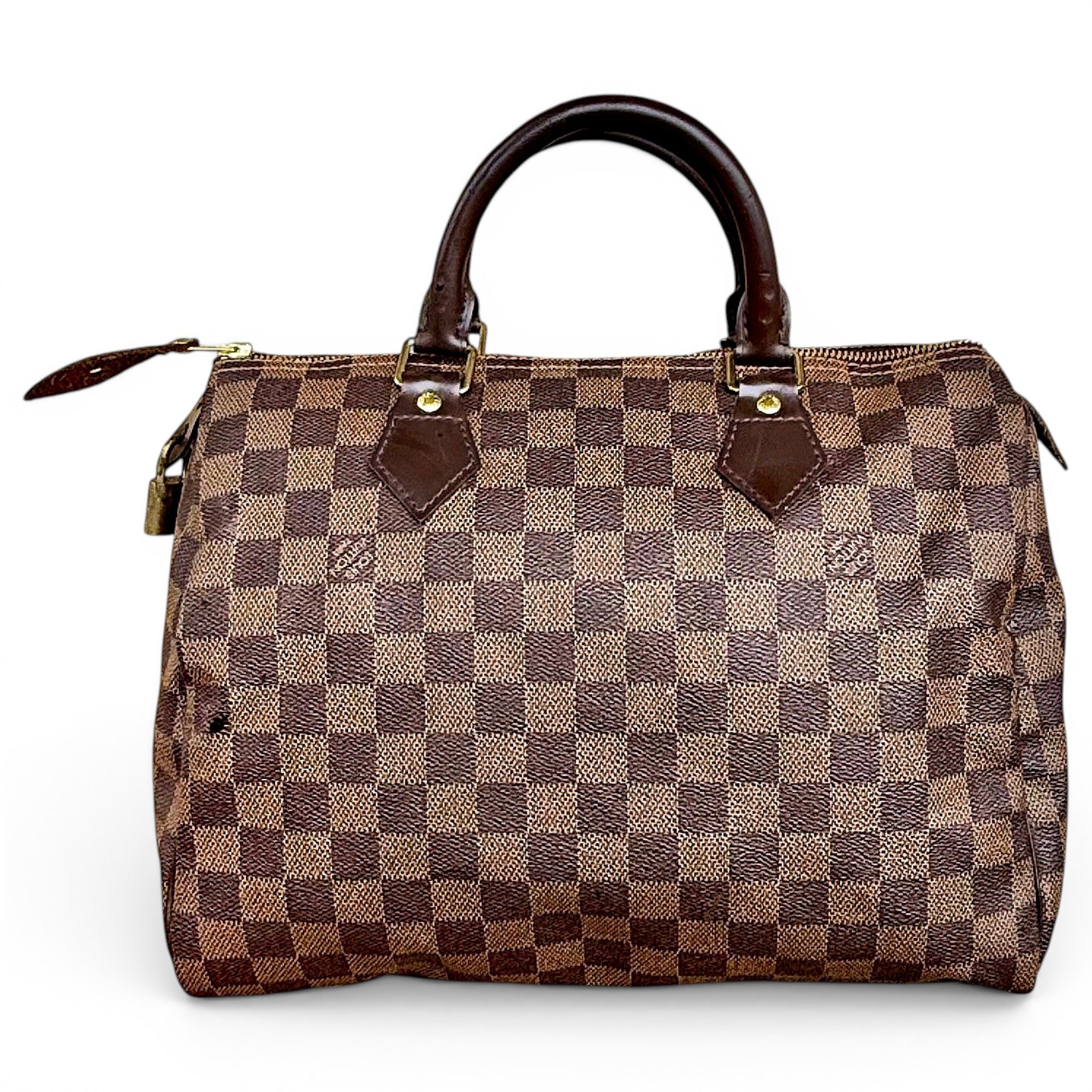 Speedy leather handbag