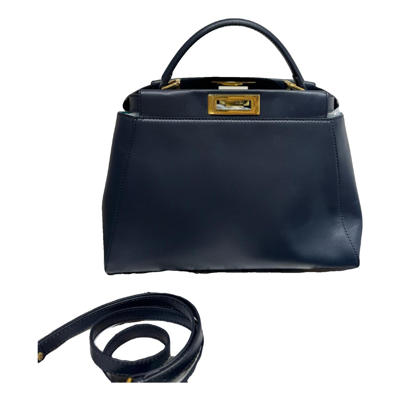 Peekaboo leather handbag