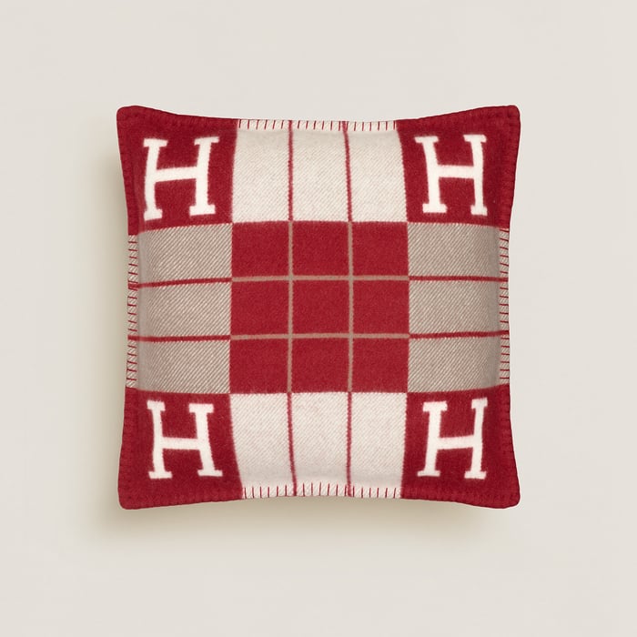 Écru Rouge H Avalon III Pillow, Small Model