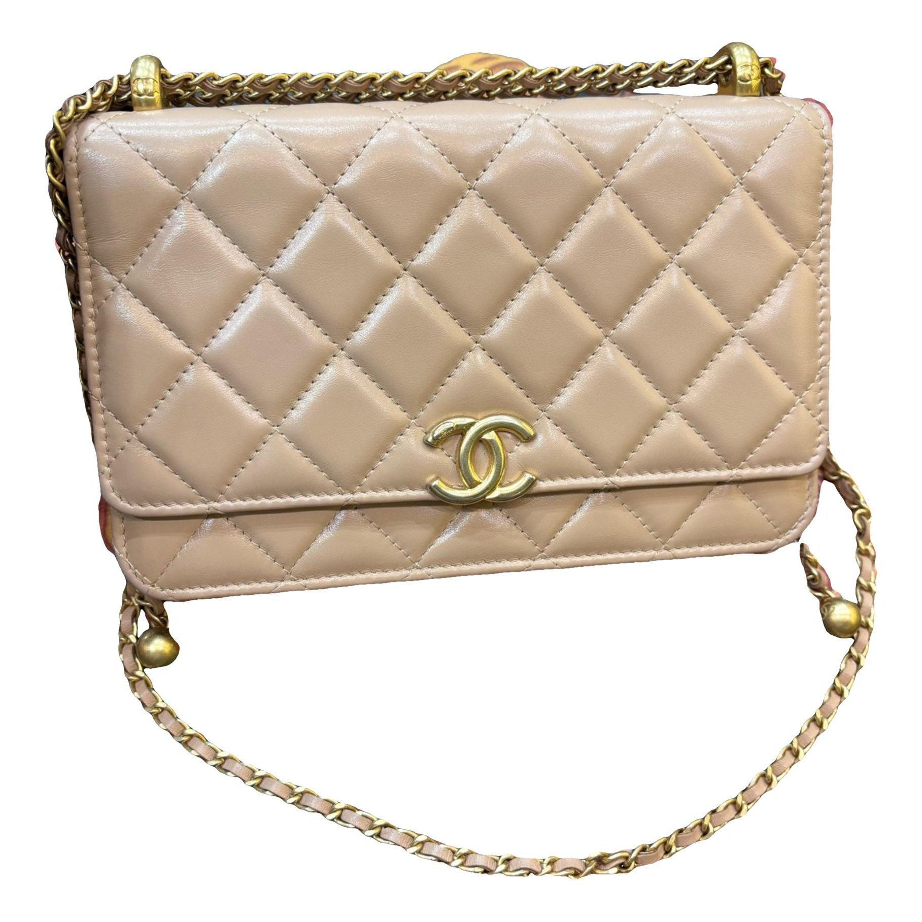 Wallet On Chain Timeless/Classique leather crossbody bag