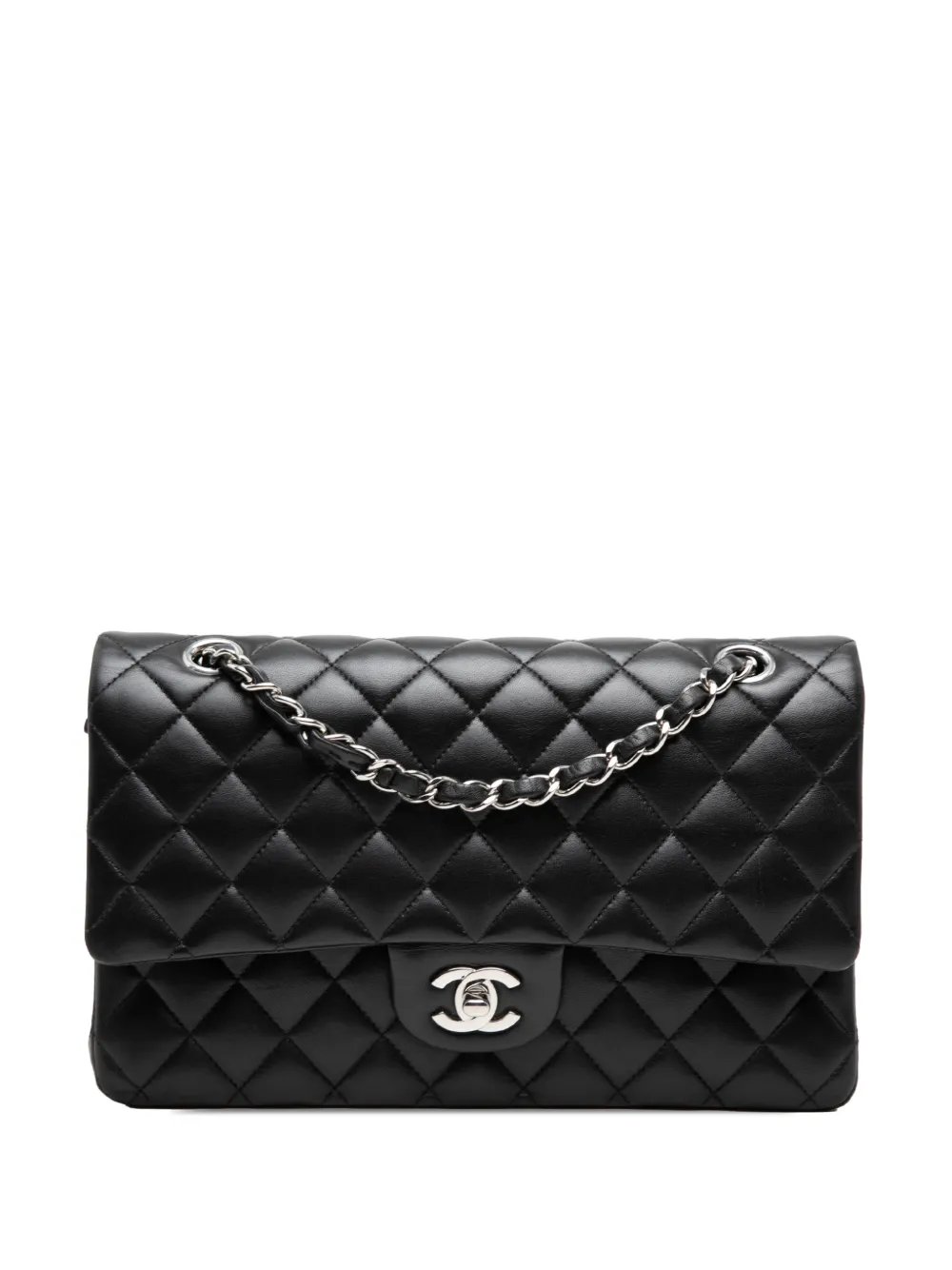 2019 Medium Classic Lambskin Double Flap shoulder bag