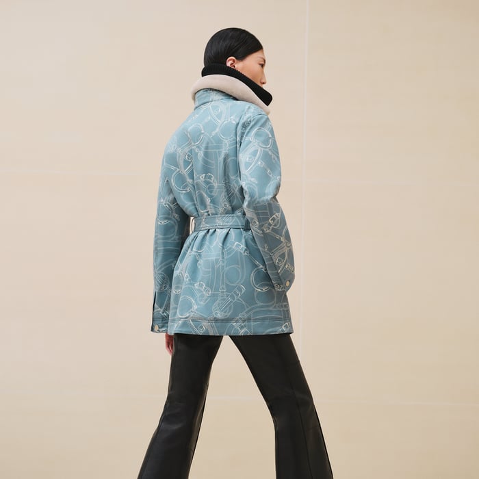 Bleu Arctique "Eperon d'Or Finesse" Parka