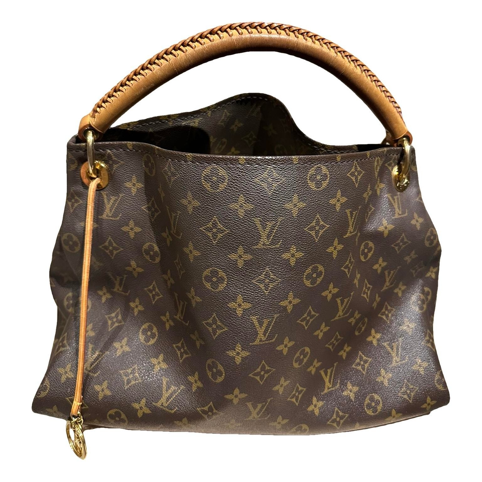 Artsy leather handbag