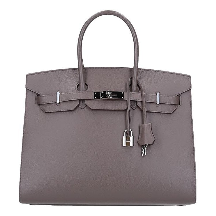 Hermes Birkin 35 Handbag Etoupe Epsom Leather