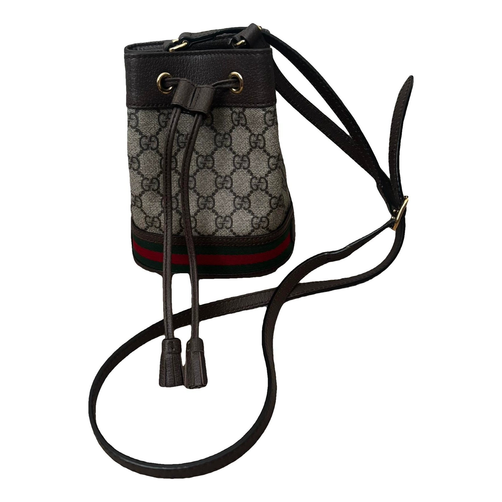 Ophidia Bucket leather crossbody bag