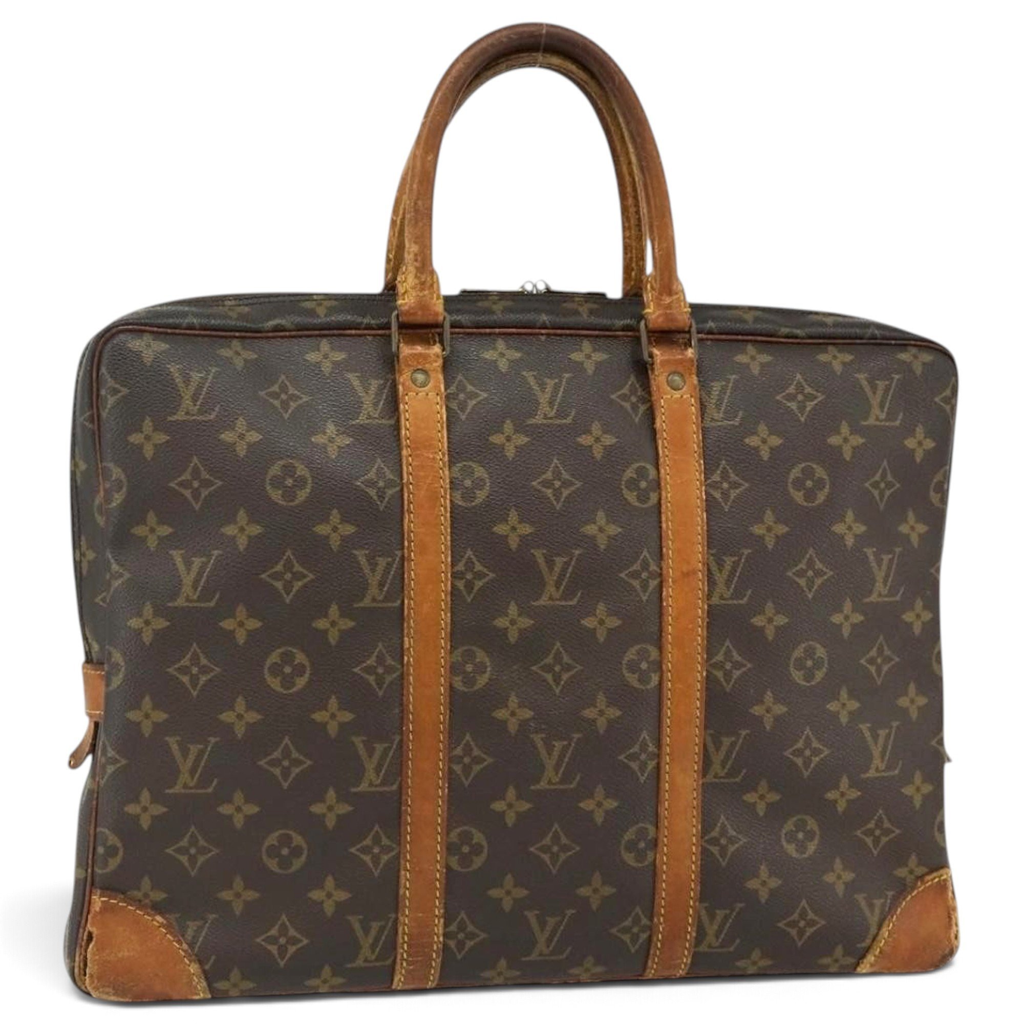 Porte Documents Voyage leather handbag