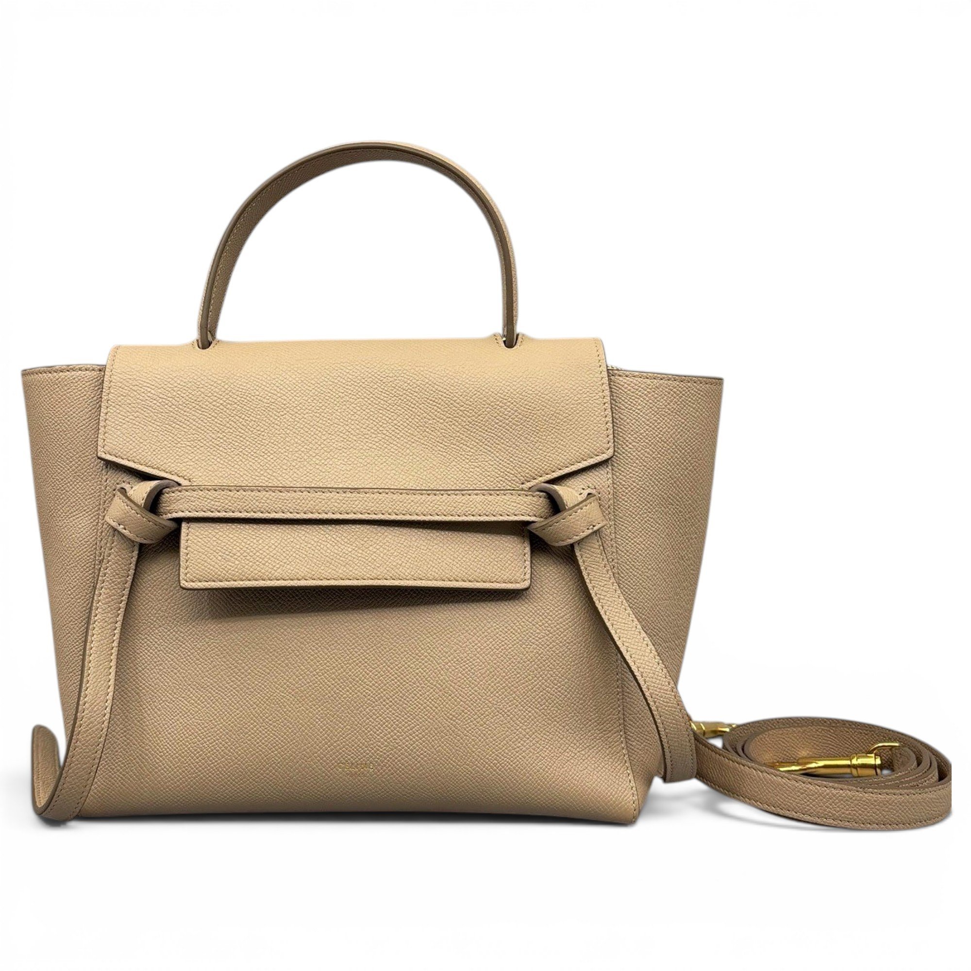 Belt leather handbag