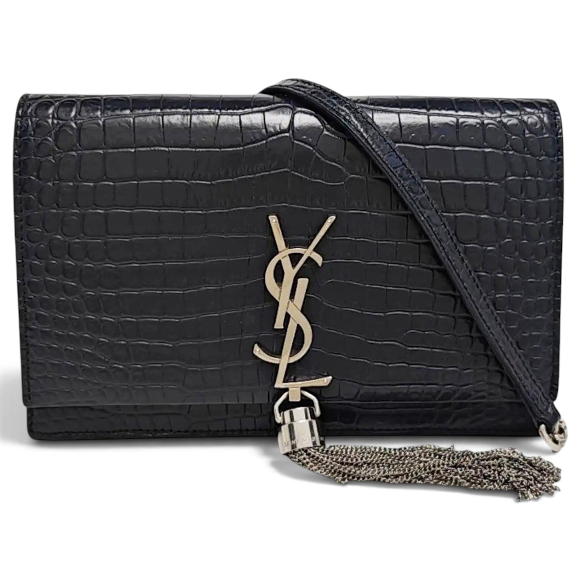 Saint Laurent Pompom Kate leather crossbody bag