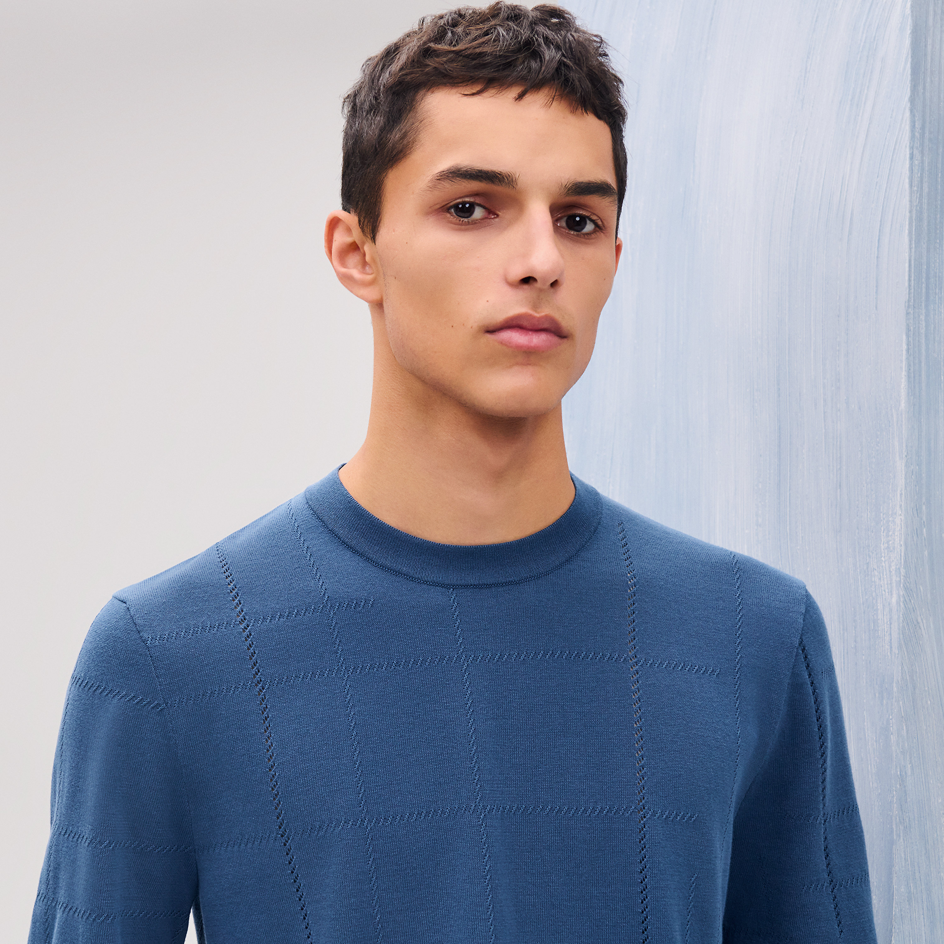 "Jeu de points sellier" crewneck sweater