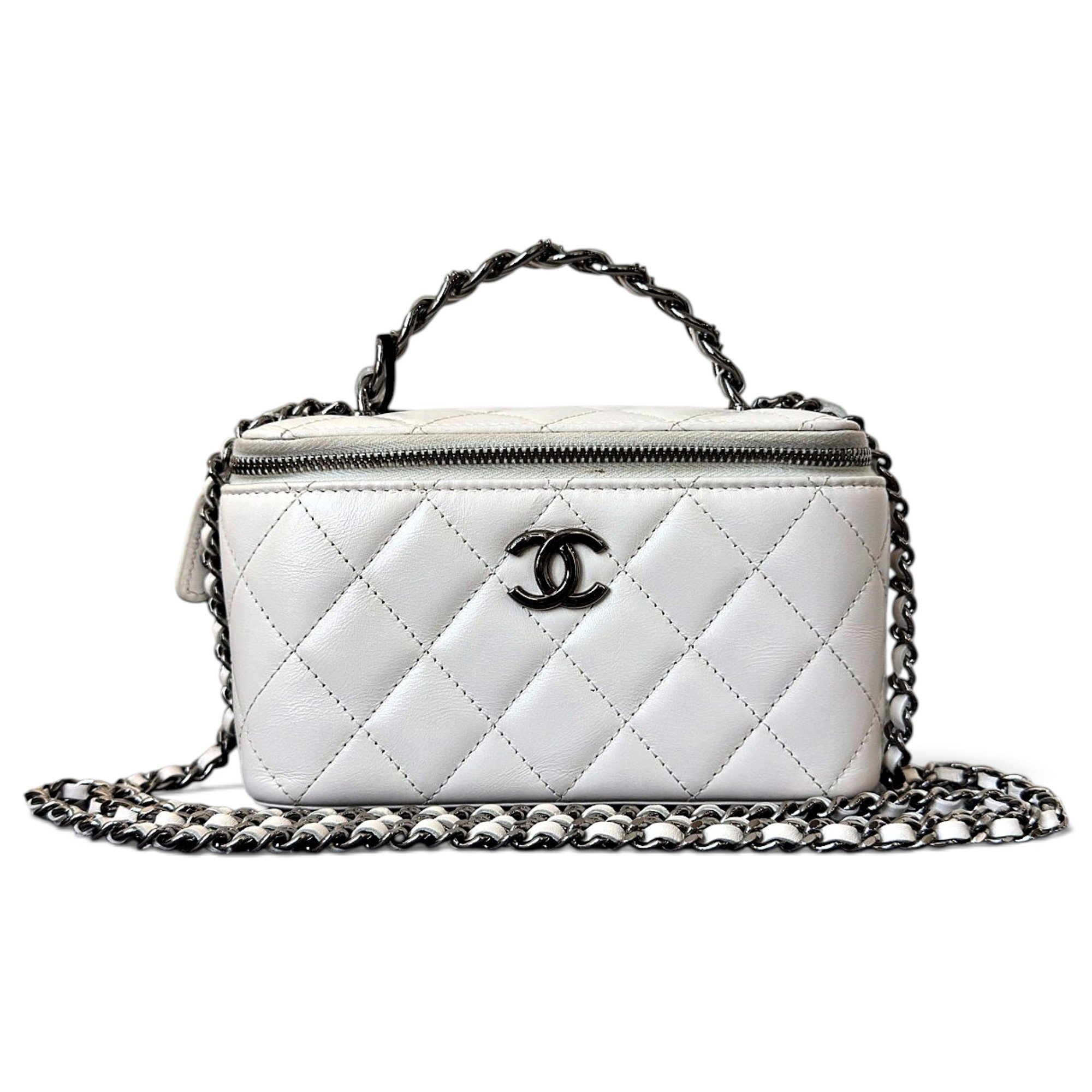 Trendy CC Vanity leather handbag