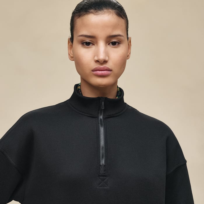 Noir Sweatshirt With Patch
