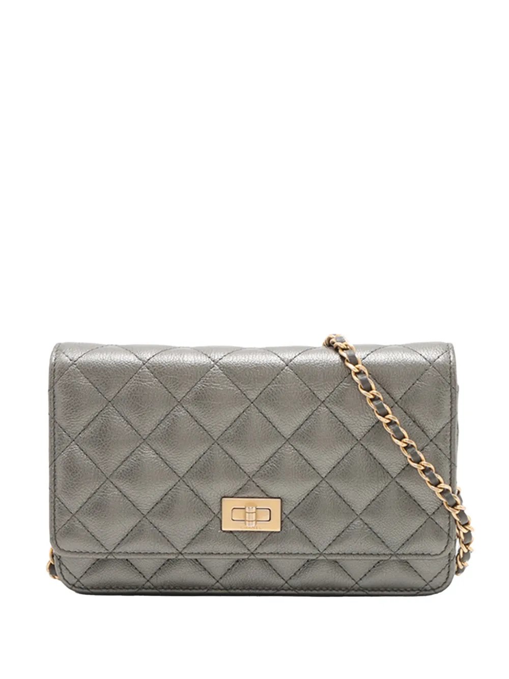 2017-2018 Quilted Calfskin Reissue 2.55 Wallet on Chain crossbody bag