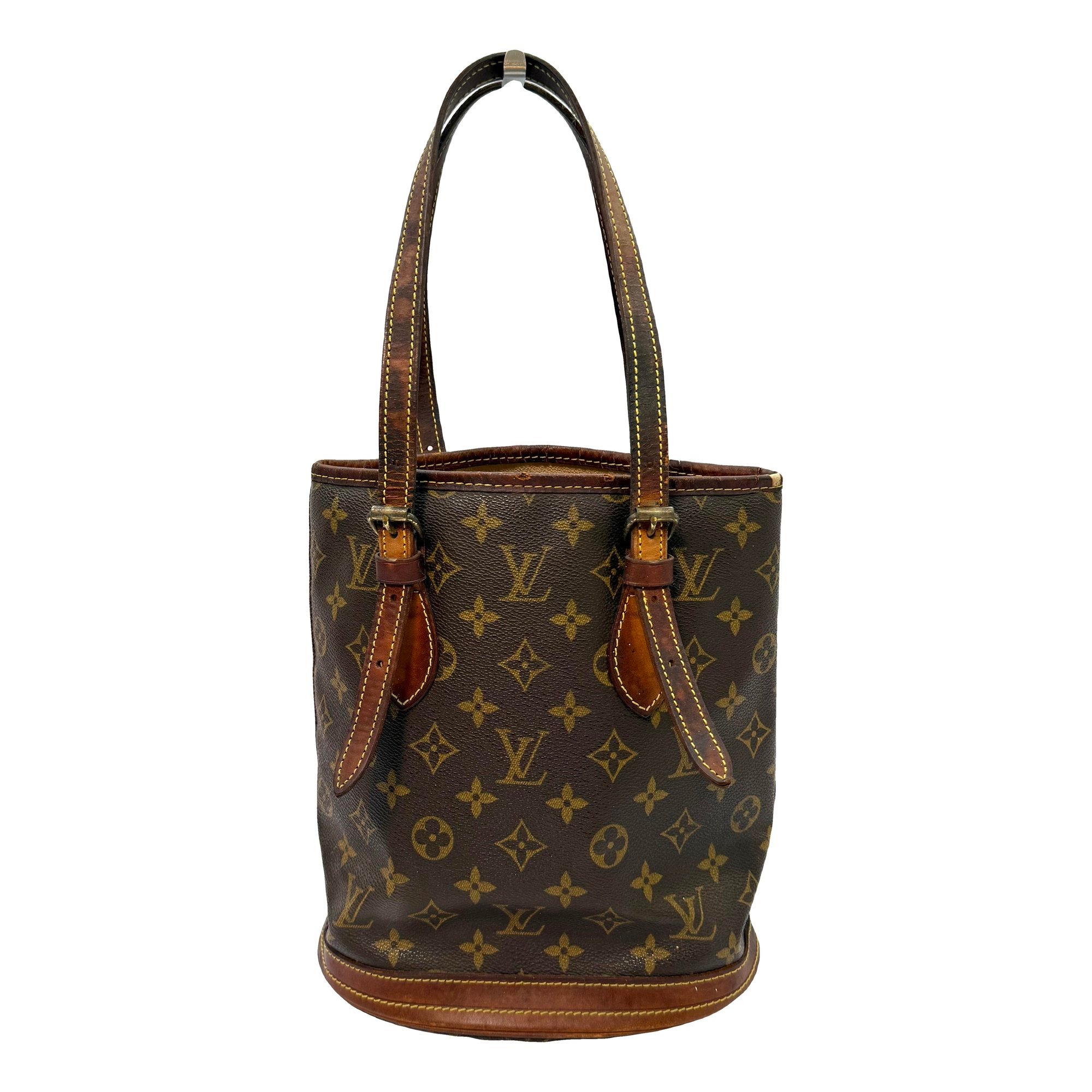 Bucket leather tote