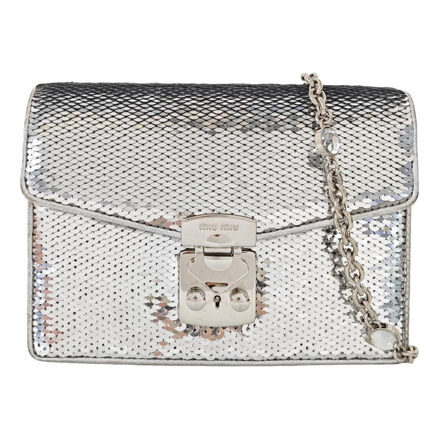 Miu Confidential glitter handbag
