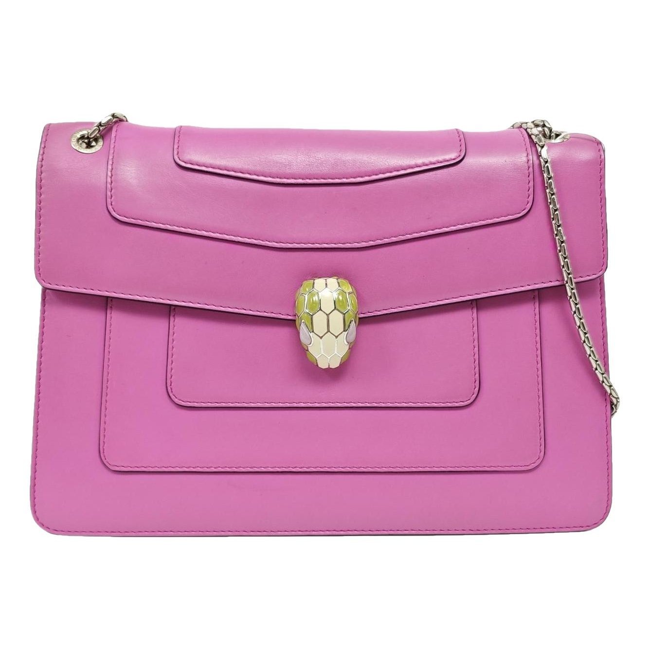 Serpenti leather handbag