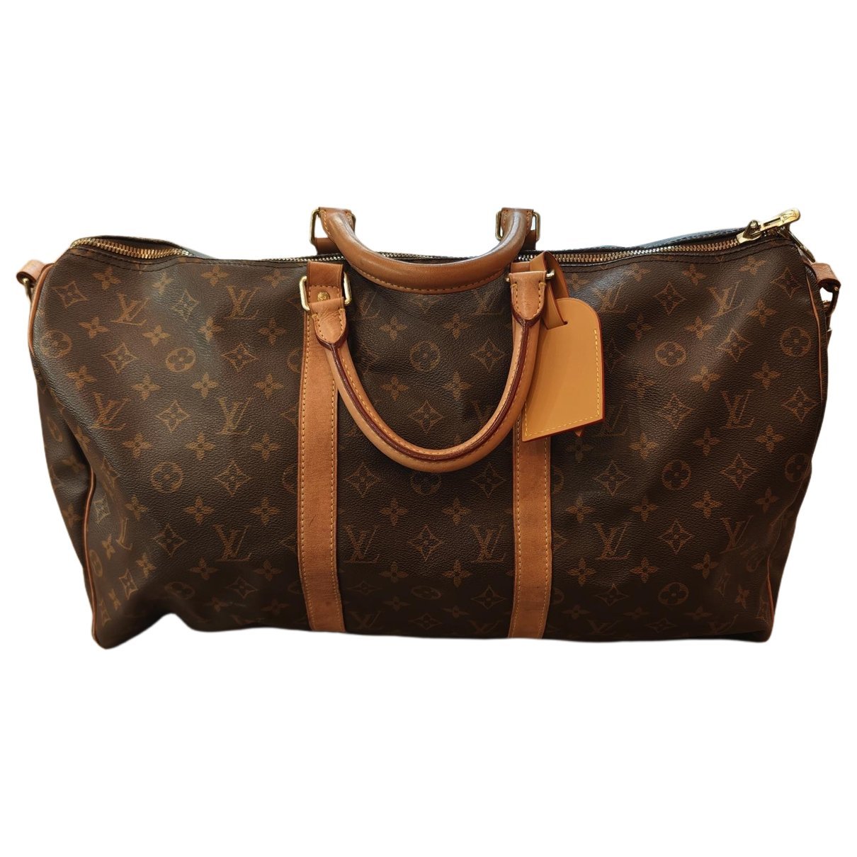 Keepall leather travel bag