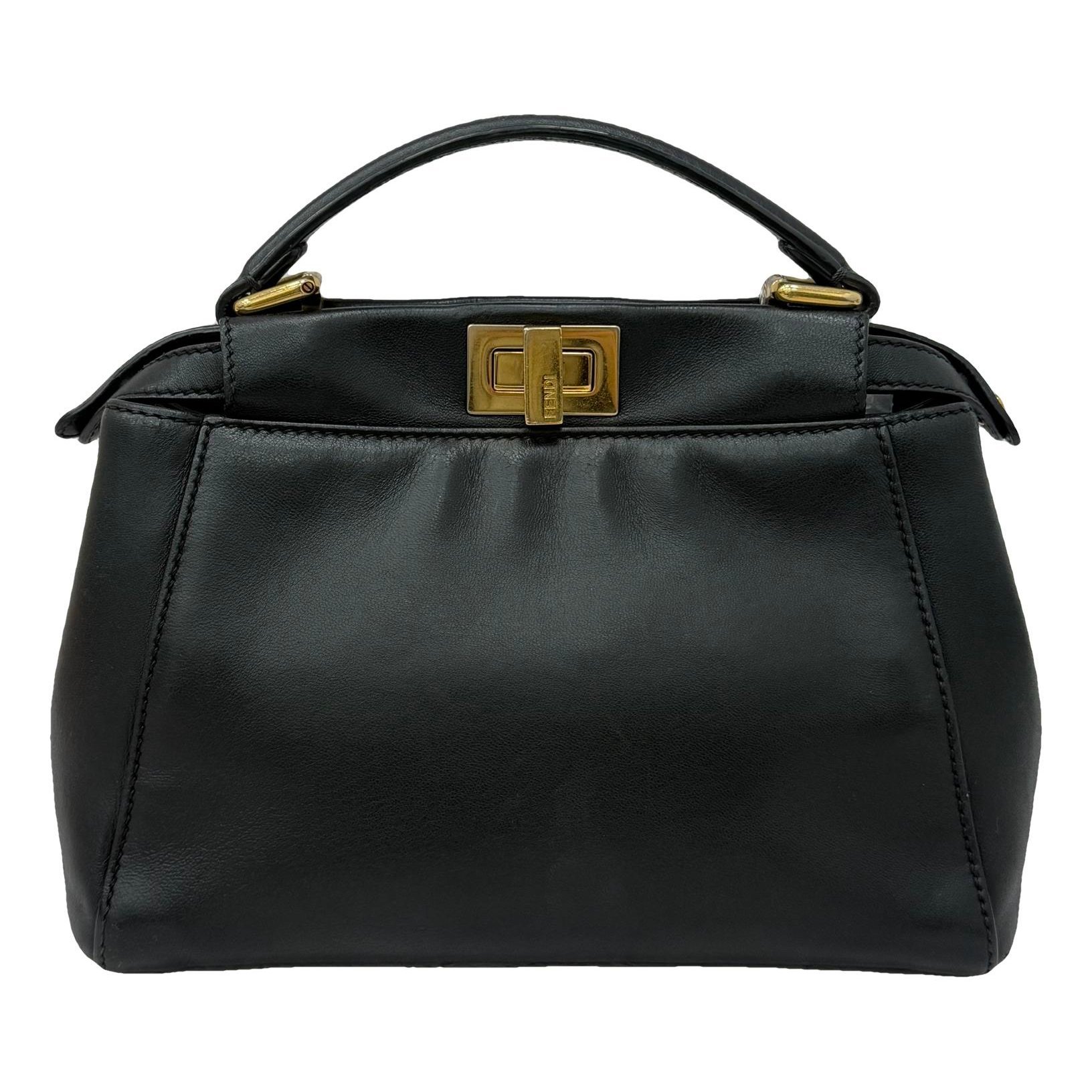Peekaboo leather handbag