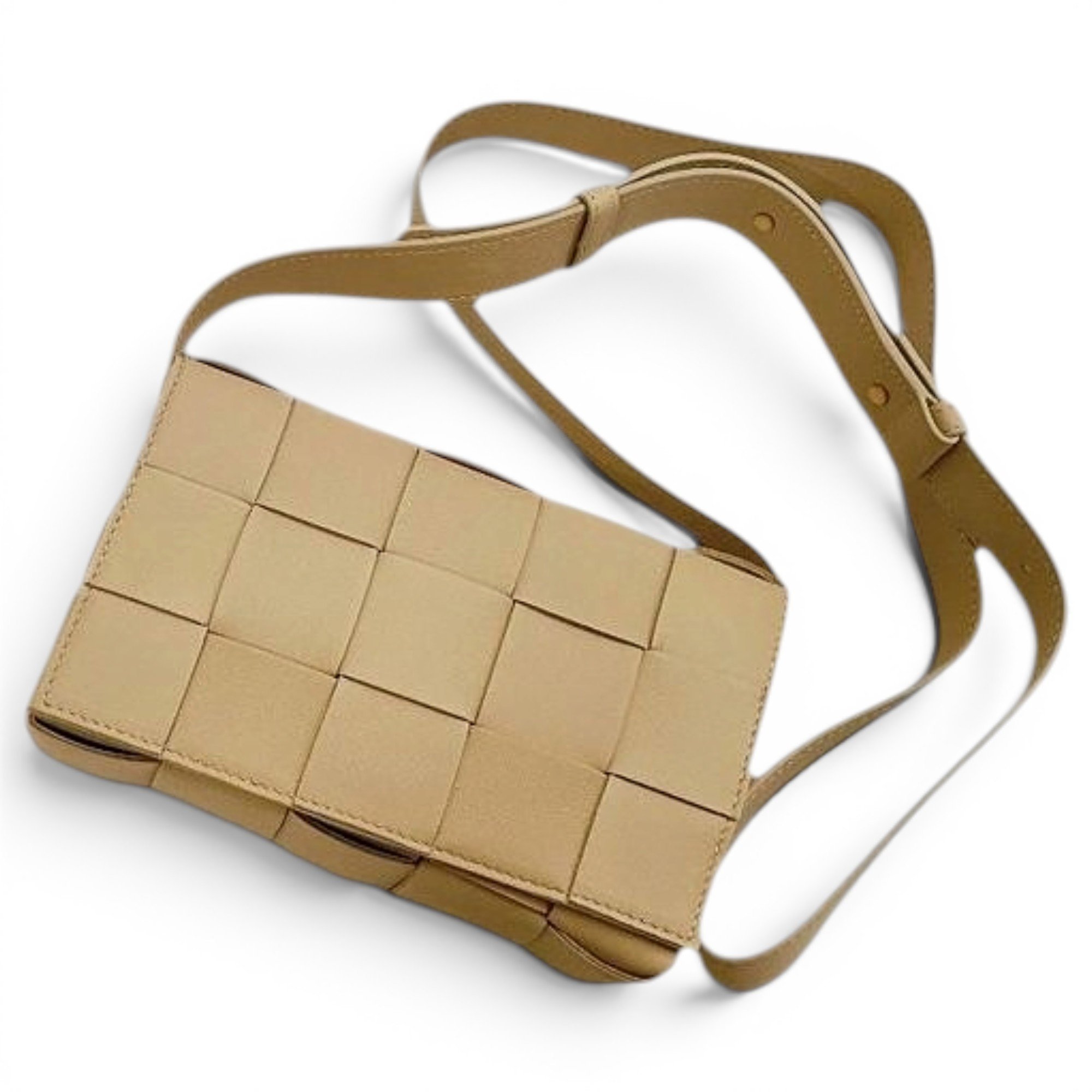 Cassette leather crossbody bag