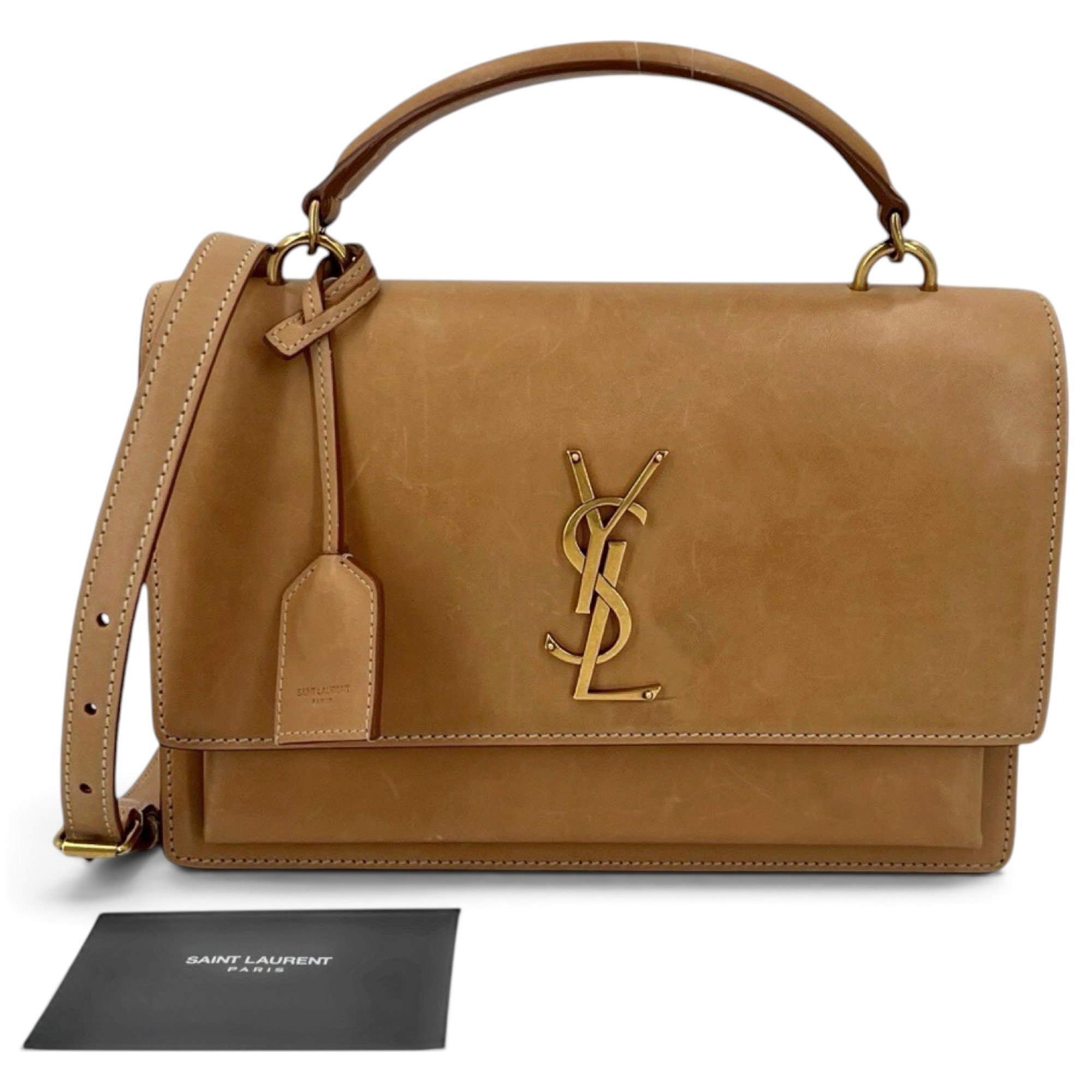 Sunset leather satchel