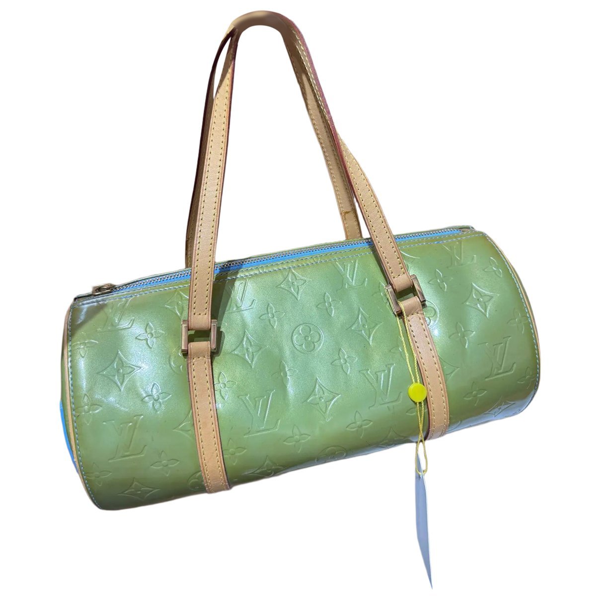 Papillon patent leather handbag