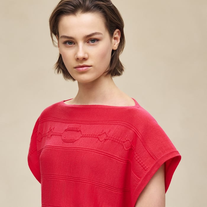 Rose Pivoine Sleeveless Sweater