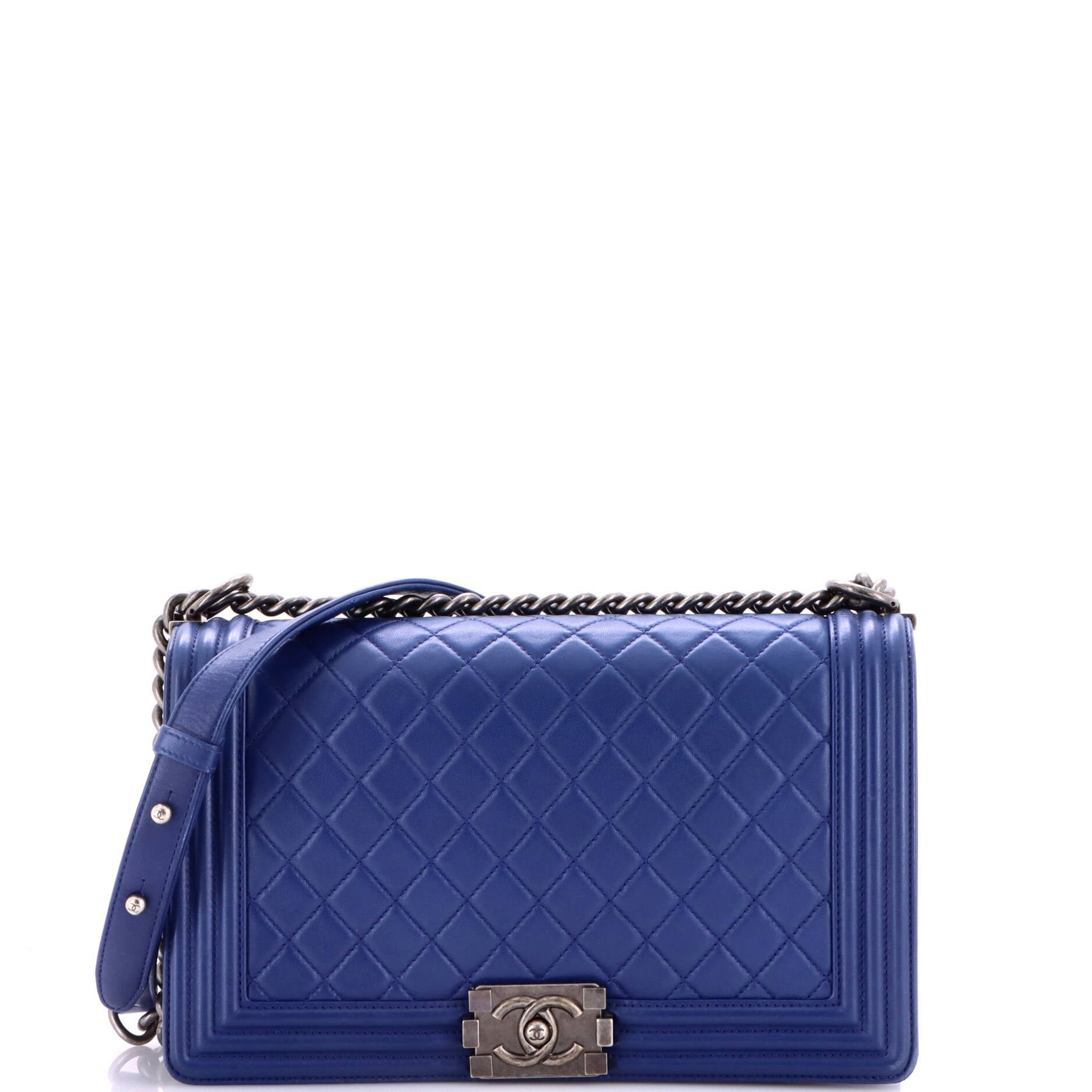 Boy Flap Bag Quilted Lambskin New Medium