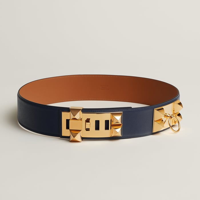 Bleu Nuit Collier De Chien 50 Belt