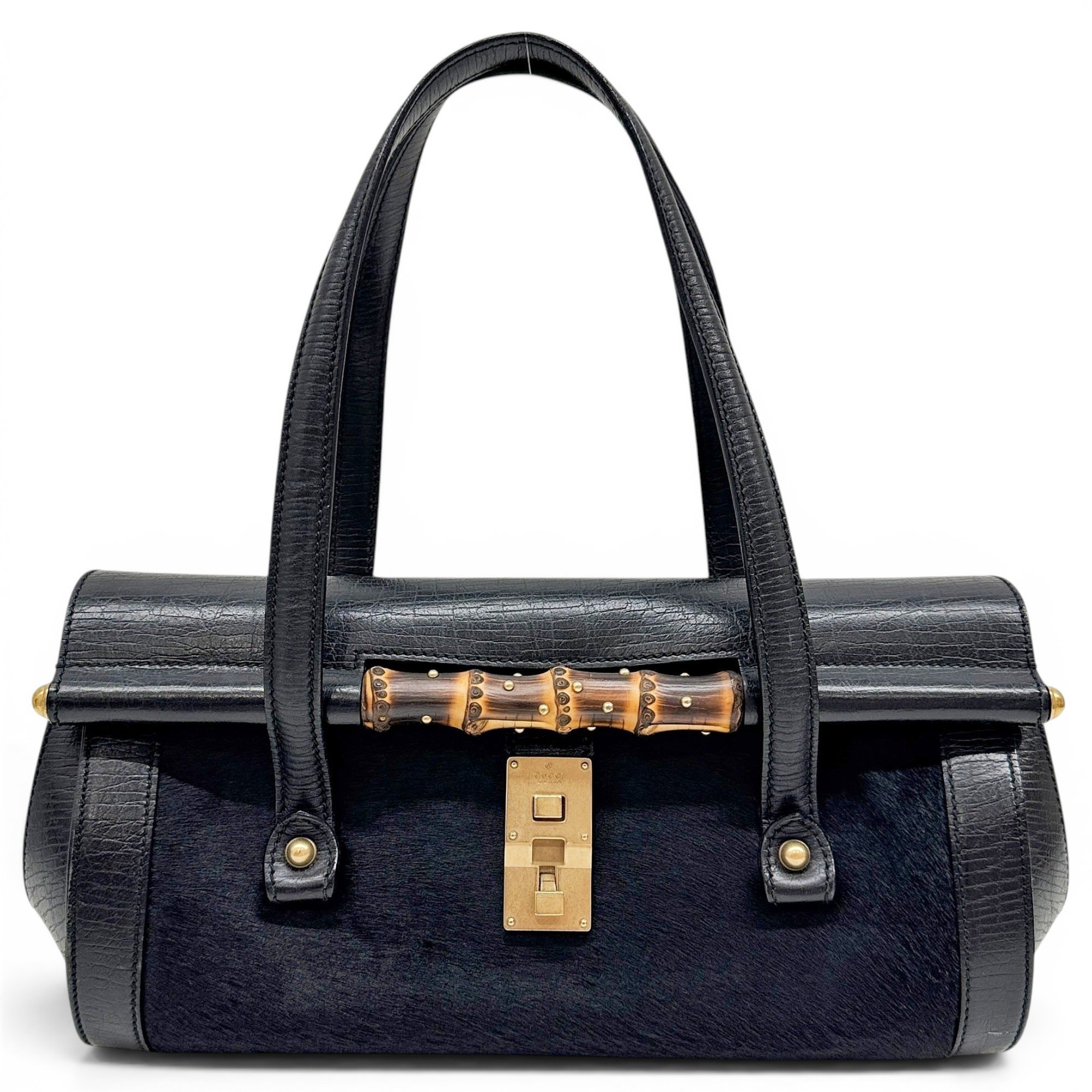 Bamboo Bullet leather handbag